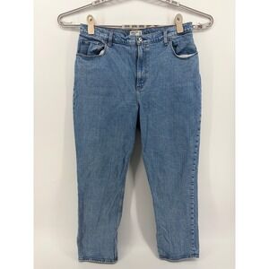 Abercrombie Fitch The 90s Straight Ultra High Rise Jeans Light Wash Size 18R